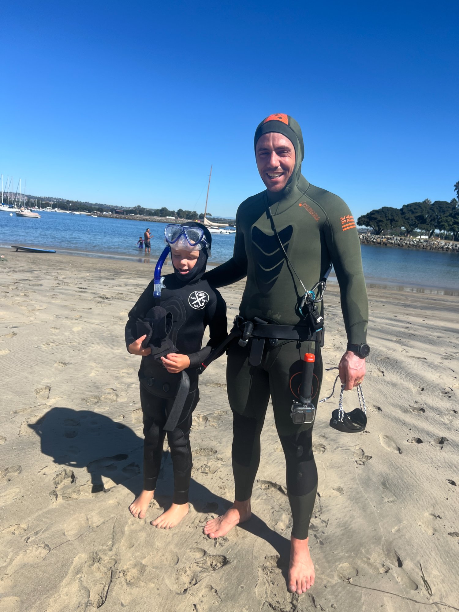 Gearing up at La Jolla Shores